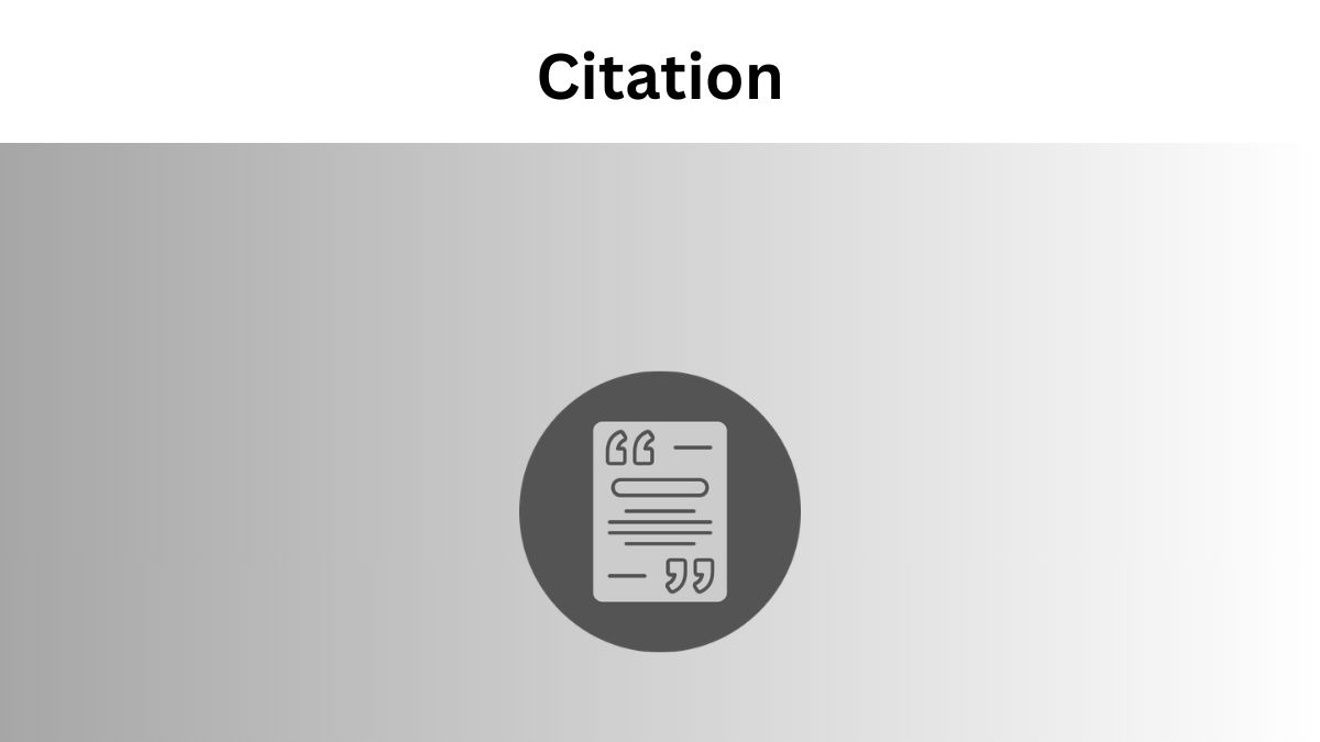 What is a Citation