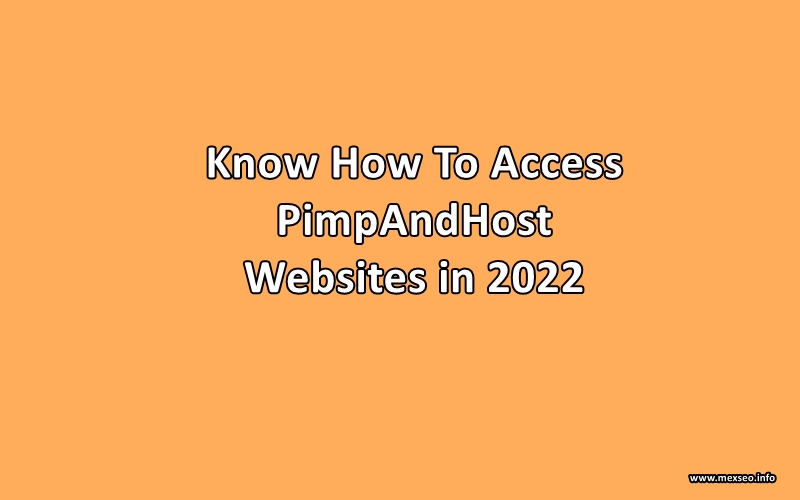 how to use pimpandhost website in 2022
