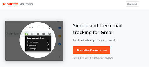 Hunter.io MailTracker