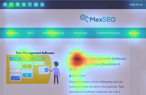 Segment heatmap