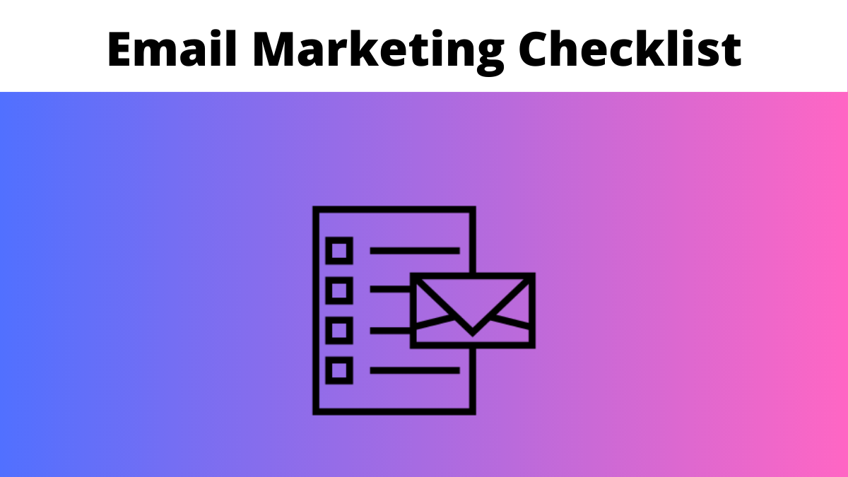 email marketing checklist