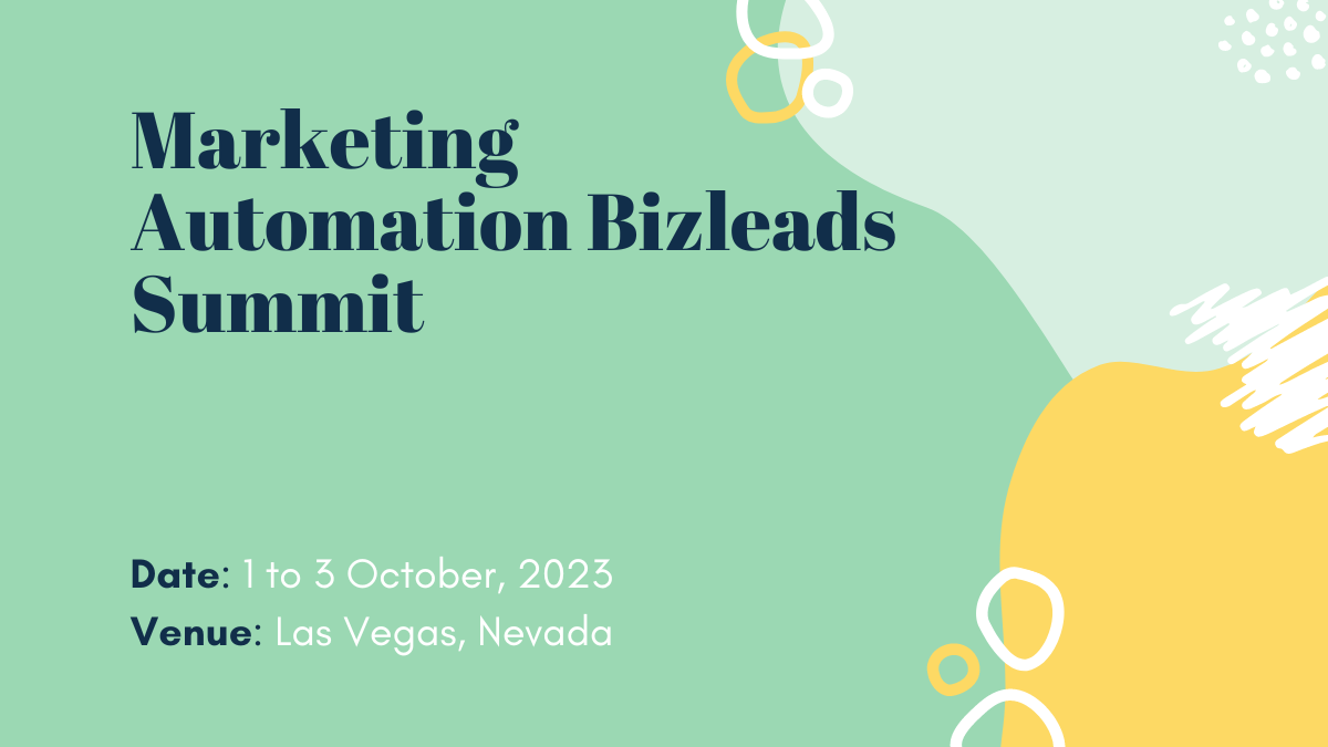 Marketing Automation Bizleads Summit Event 2023