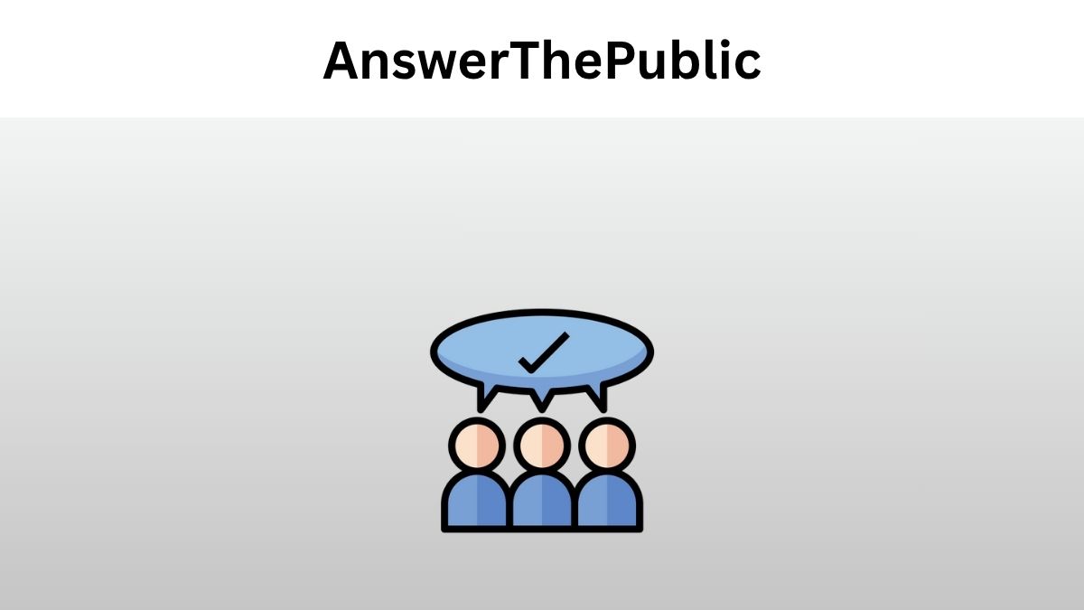 How to use AnswerThePublic Tool