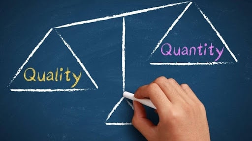Empowerment is in comprehending the significance of Quality over Quantity