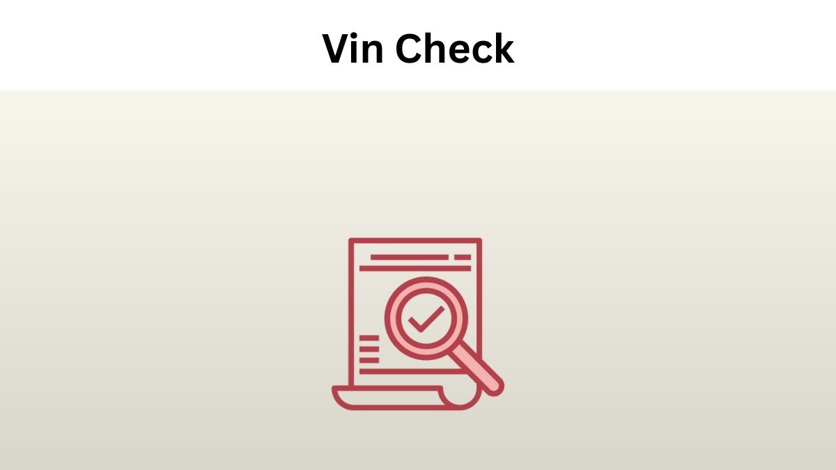 Vin Check
