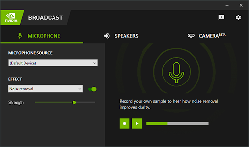 NVIDIA Broadcast (RTX Voice)