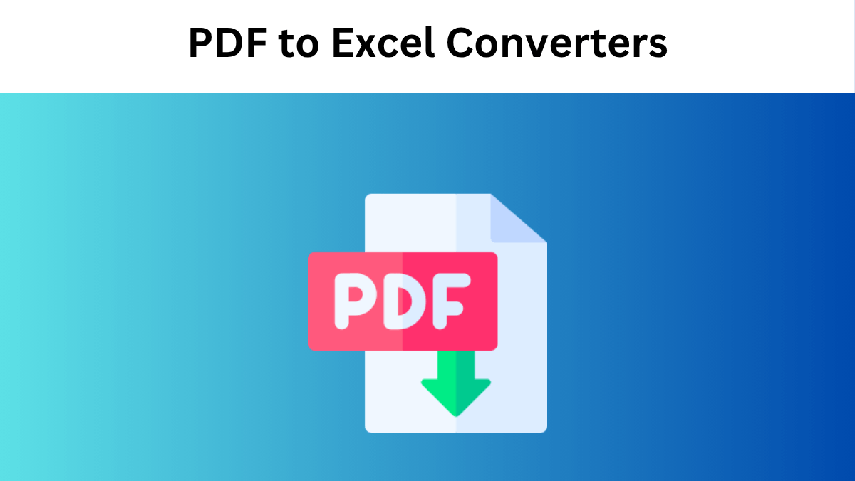 pdf to excel converters