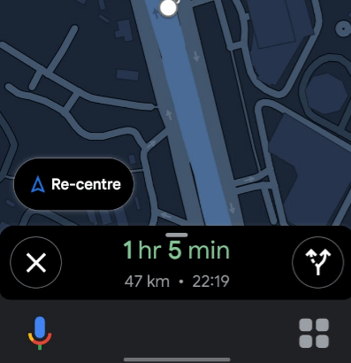 google exit navigation
