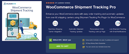WooCommerce Shipment Tracking Pro:
