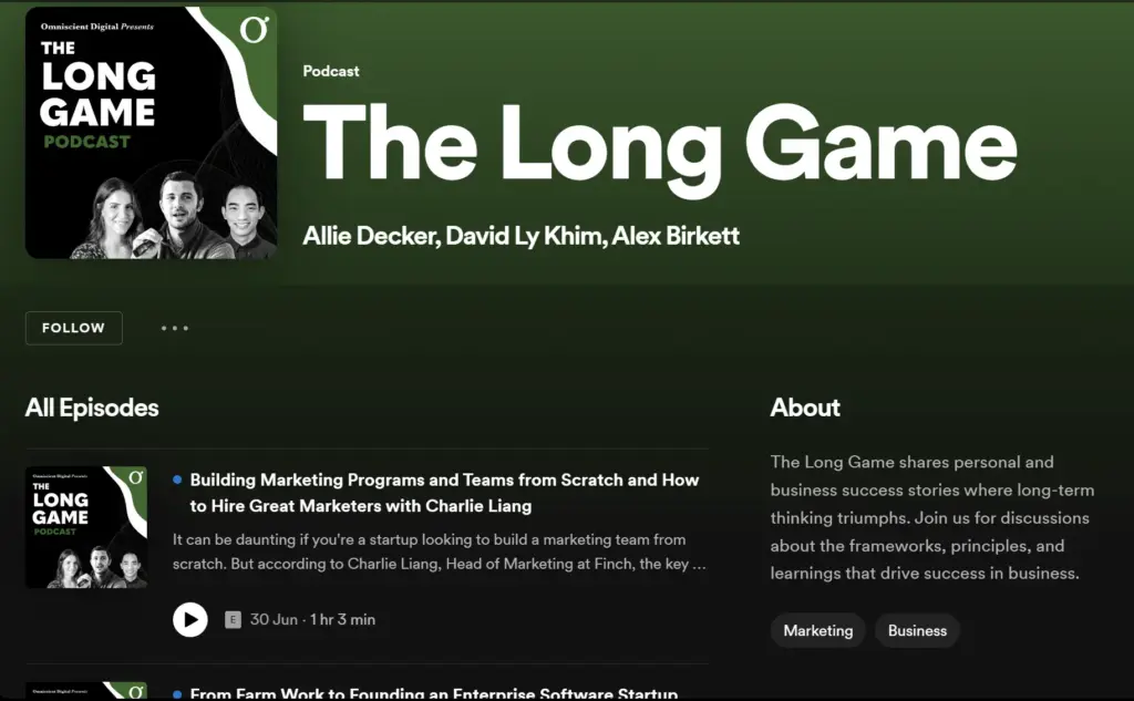 The Long Game