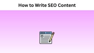 How to write SEO content