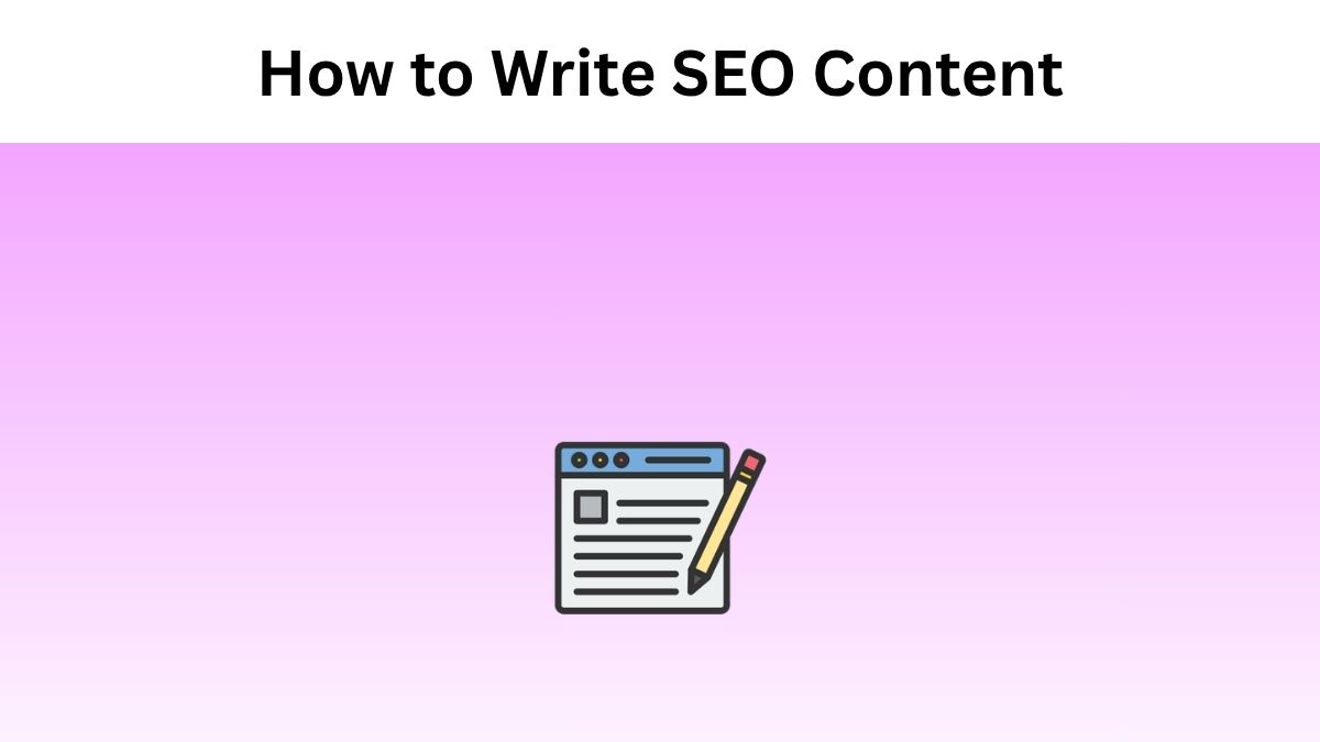 How to write SEO content
