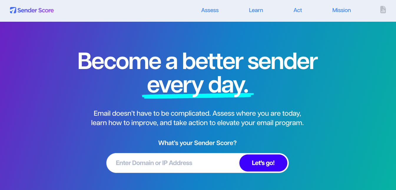Sender-Score-tool